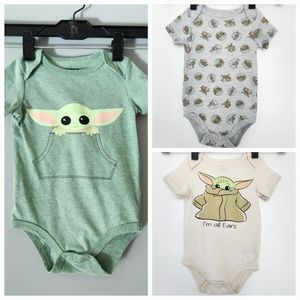 Mandalorian - Star Wars Onesies - Set of 3 | Size 12 Months